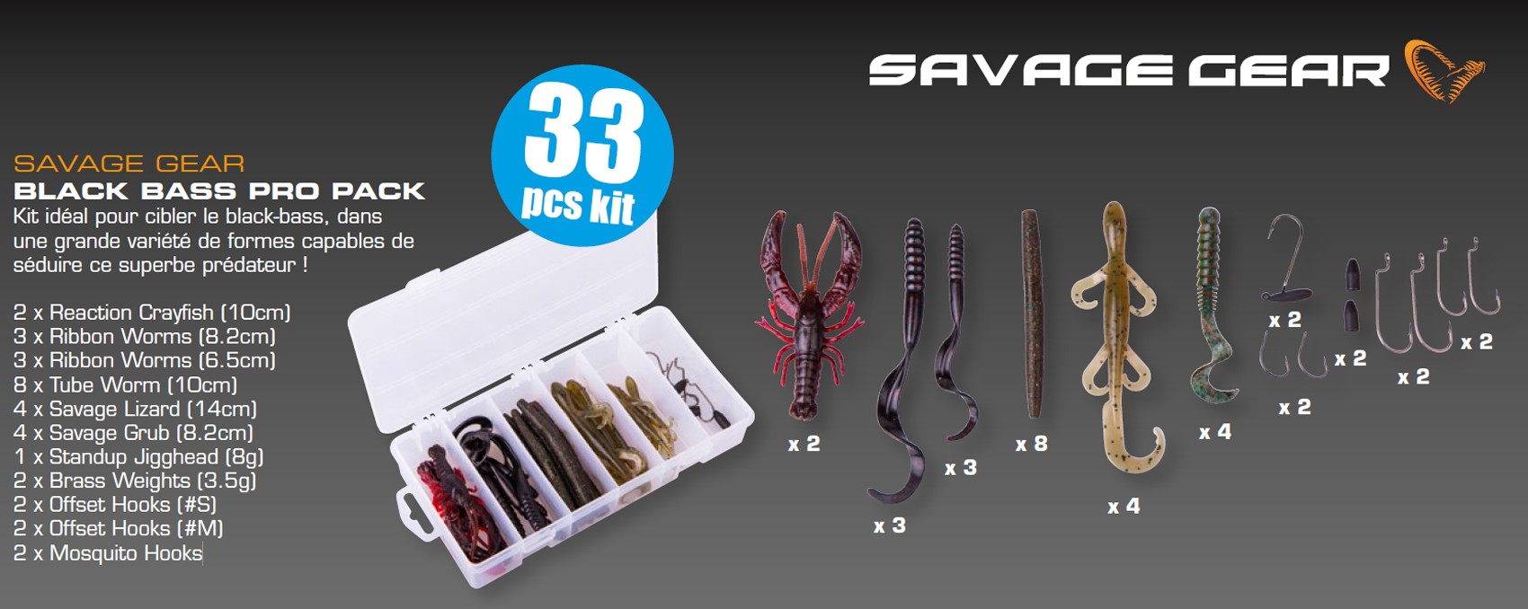 SG Black Bass Pro Pack Kit 33tk